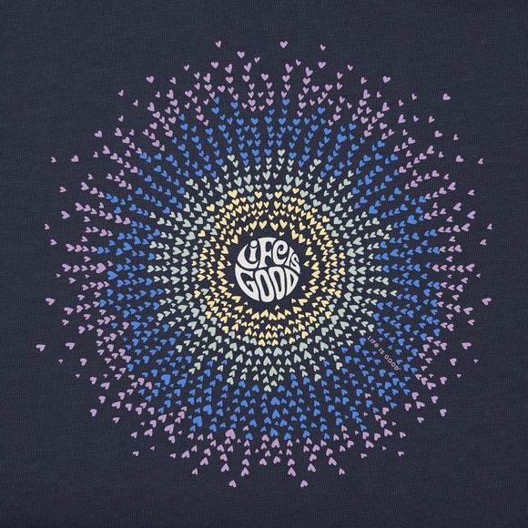 Life Is Good Heart Rays Crusher-FLEX Hoodie Tunic - Picture 6 of 15